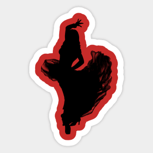 Dancing tango woman Sticker